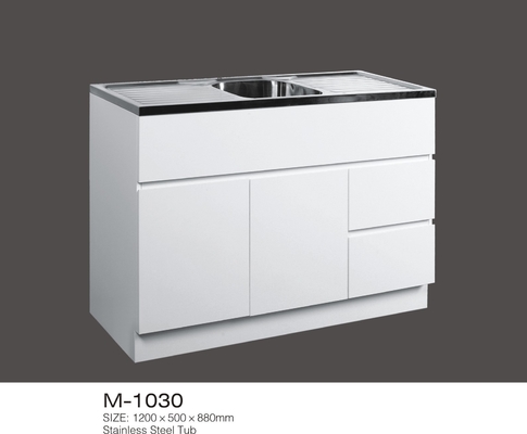 MDF Hazır Banyo Bezi, Paslanmaz Çelik Küvet Beyaz Hazır Banyo Dolapları