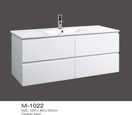 Çağdaş Tall 47 inç Banyo Vanity ve Havzası Tek Parça Seramik Dolabı Mevcut