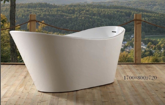 Yerleştirme Silindirsiz Ayaklı Küvet Küçük Banyo, Lüks Masaj Küvet