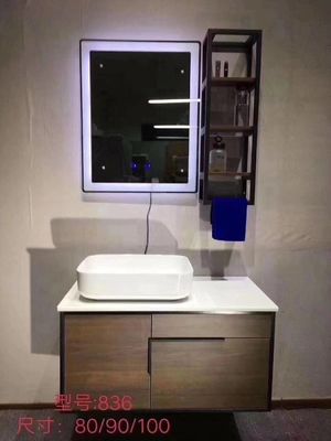 Rustik Hazır Banyo Bezi, İnce Beyaz Prefabrik Banyo Üstü LED Aynalı
