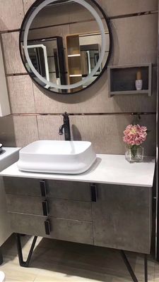 Çiftlik Lavabo Banyo Banyo Vanity Dolapları Tezgah Üstü Üstleri Ile