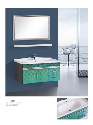 Ayna Duvara Monte Modern Renkler ile Modern Paslanmaz Çelik Banyo Dolabı